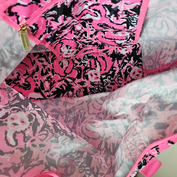 NWOT Lilly Pulitzer Printed Collapsible Getaway Packable Tote Beach Bag, Rare - Picture 9 of 16
